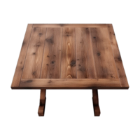 AI generated Wooden table png isolated on transparent background