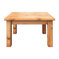 AI generated Wooden table png isolated on transparent background