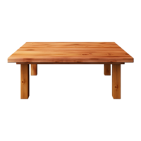 ai gegenereerd houten tafel PNG geïsoleerd Aan transparant achtergrond