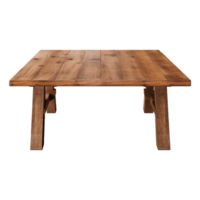 AI generated Wooden table png isolated on transparent background