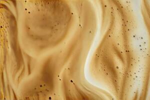 AI generated Coffee foam texture. AI Generated photo