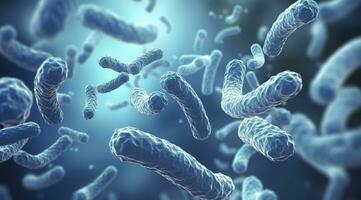 AI generated Legionella pneumophila Bacteria. Medical 3d illustration. AI Generated photo