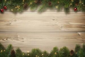 AI generated Christmas and New Year background. AI Generated photo
