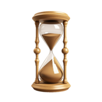 AI generated Sand clock png isolated on transparent background