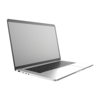 AI generated laptop blank screen png isolated on transparent background