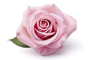 AI generated Pink rose isolated on white background. AI Generated photo