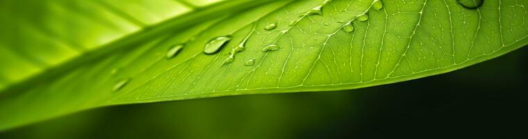 ai generado verde hoja naturaleza antecedentes. ai generado foto