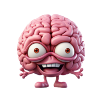 AI generated Brain png isolated on transparent background