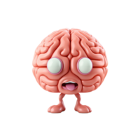 AI generated Brain png isolated on transparent background