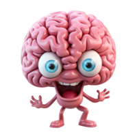 AI generated Brain png isolated on transparent background