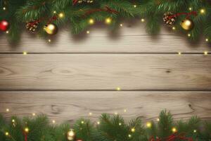 AI generated Christmas and New Year background. AI Generated photo