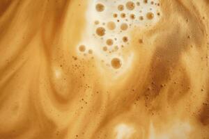 AI generated Coffee foam texture. AI Generated photo