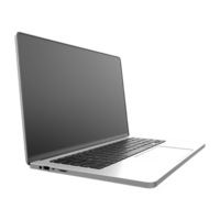 AI generated laptop blank screen png isolated on transparent background