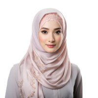 AI generated Muslim woman png isolated on transparent background