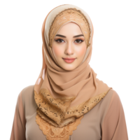 AI generated Muslim woman png isolated on transparent background