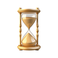 AI generated Sand clock png isolated on transparent background