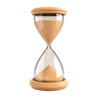 AI generated Sand clock png isolated on transparent background