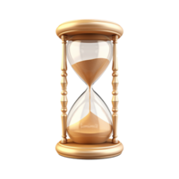 AI generated Sand clock png isolated on transparent background