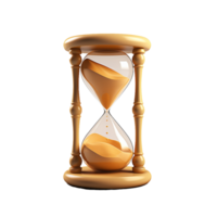 AI generated Sand clock png isolated on transparent background