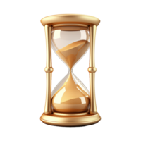 AI generated Sand clock png isolated on transparent background