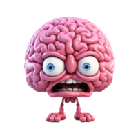 AI generated Brain png isolated on transparent background