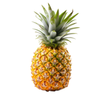 ai generato fresco ananas png isolato su trasparente sfondo