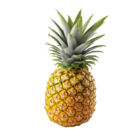 ai generato fresco ananas png isolato su trasparente sfondo