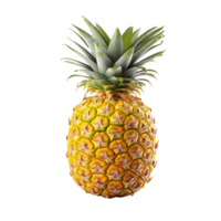 AI generated Fresh pineapple png isolated on transparent background