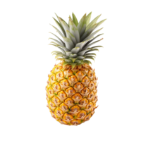 ai generato fresco ananas png isolato su trasparente sfondo