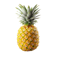 AI generated Fresh pineapple png isolated on transparent background