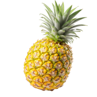 AI generated Fresh pineapple png isolated on transparent background