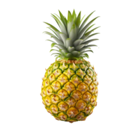 ai genererad färsk ananas png isolerat på transparent bakgrund