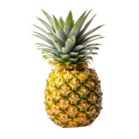 AI generated Fresh pineapple png isolated on transparent background