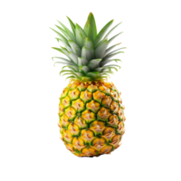 ai generato fresco ananas png isolato su trasparente sfondo