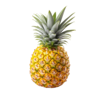 AI generated Fresh pineapple png isolated on transparent background