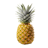 AI generated Fresh pineapple png isolated on transparent background