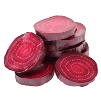 AI generated Beetroot slices png isolated on transparent background