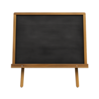 AI generated Black board png isolated on transparent background