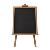 AI generated Black board png isolated on transparent background