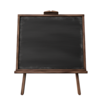 AI generated Black board png isolated on transparent background