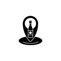 winery location concept line icon. Simple element illustration. winery location concept outline symbol design. vector