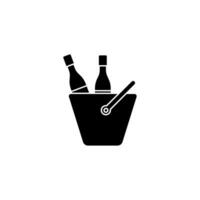 wine cooler concept line icon. Simple element illustration. wine cooler concept outline symbol design. vector