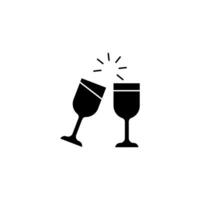 cheers concept line icon. Simple element illustration. cheers concept outline symbol design. vector