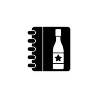 wine menu concept line icon. Simple element illustration. wine menu concept outline symbol design. vector