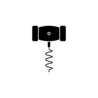 corkscrew concept line icon. Simple element illustration. corkscrew concept outline symbol design. vector