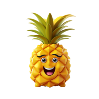 ai gegenereerd ananas PNG geïsoleerd Aan transparant achtergrond