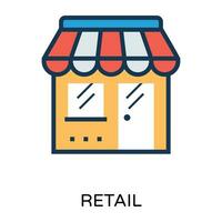 Trendy Shop Concepts vector