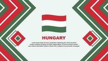 Hungary Flag Abstract Background Design Template. Hungary Independence Day Banner Wallpaper Vector Illustration. Hungary Design