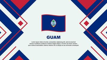 Guam Flag Abstract Background Design Template. Guam Independence Day Banner Wallpaper Vector Illustration. Guam Illustration