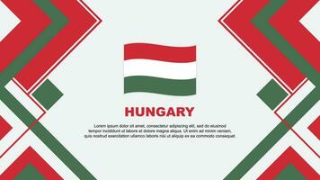 Hungary Flag Abstract Background Design Template. Hungary Independence Day Banner Wallpaper Vector Illustration. Hungary Banner